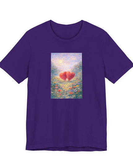 "Valentine's Day - Monet Style" Unisex Jersey Short Sleeve Tee