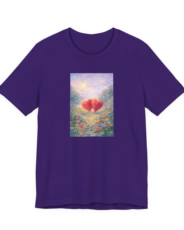 "Valentine's Day - Monet Style" Unisex Jersey Short Sleeve Tee