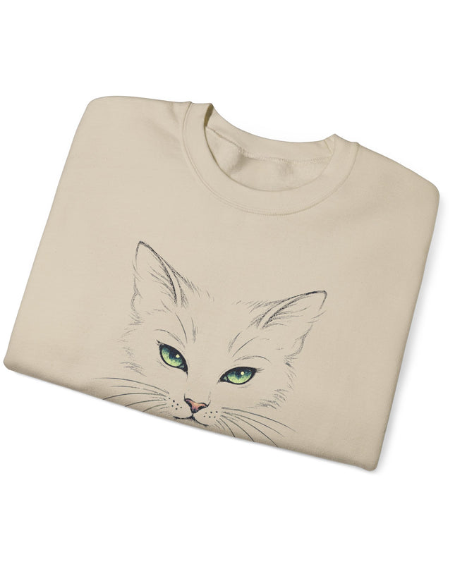 "Cat Face Sketch" Unisex Adult Sweatshirt