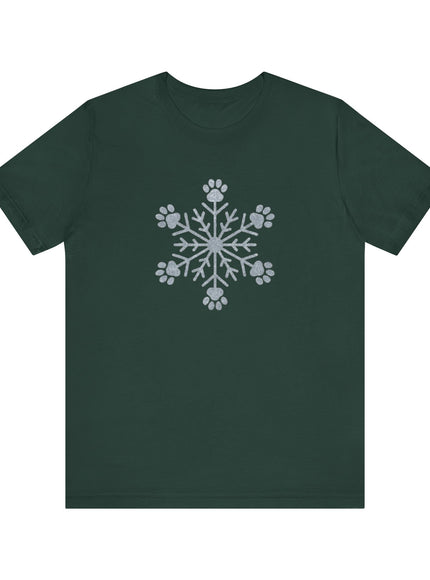 "Snowflake with paws" Unisex Jersey Short Sleeve Tee