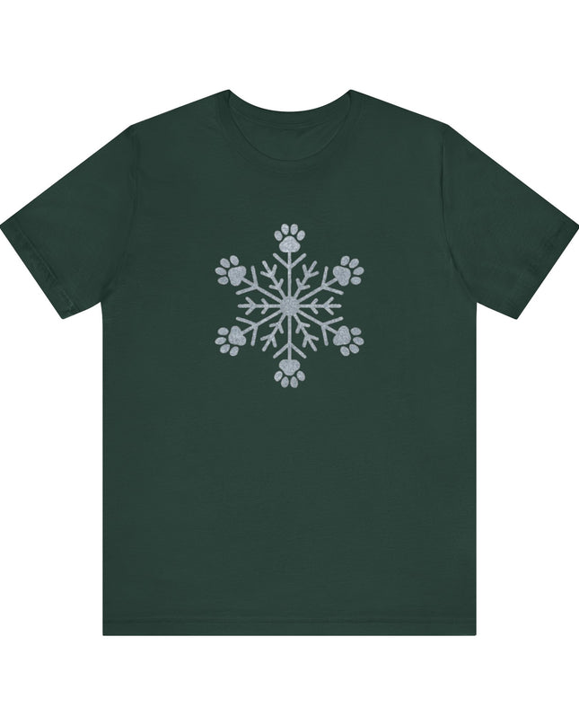 "Snowflake with paws" Unisex Jersey Short Sleeve Tee
