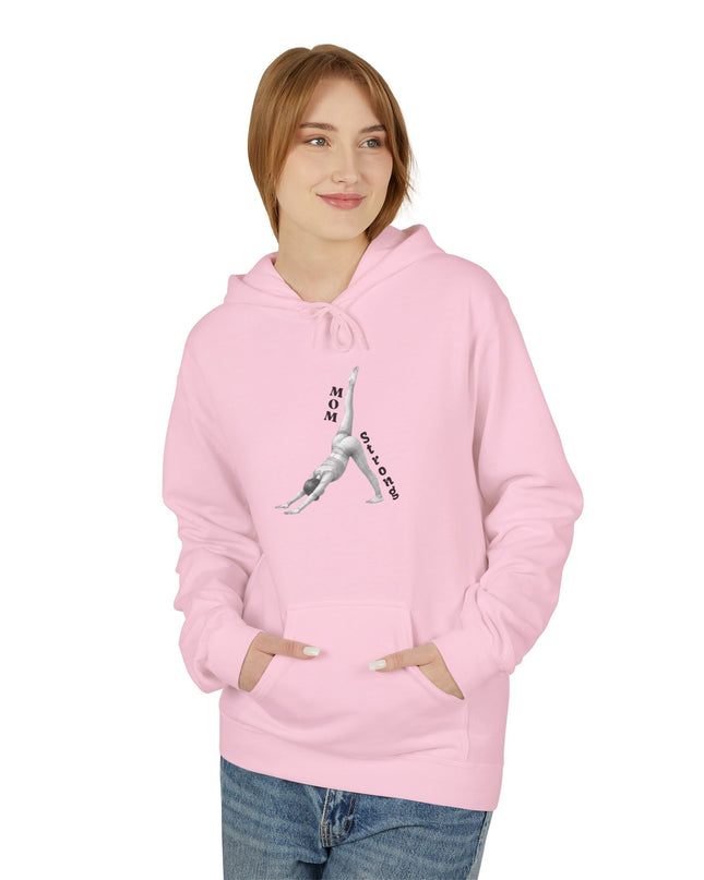 "Mom Strong Pilates" (Darker ink on both sides) Unisex Midweight Softstyle Fleece Hoodie