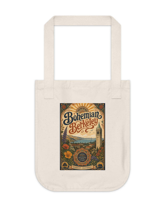 "Bohemian Berkeley" Organic Canvas Tote Bag