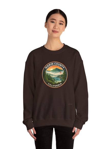 "Marin County, Above the Fog - no text" Unisex Heavy Blend Crewneck Sweatshirt