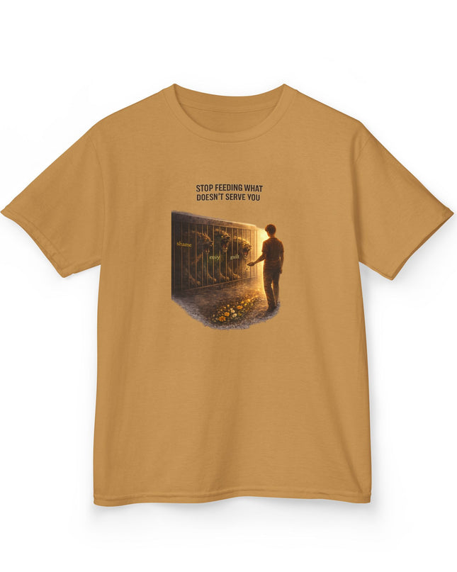 "Stop Feeding What Doesn't Serve You" Kids Heavy Cotton Tee