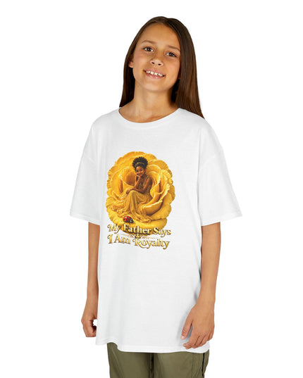 "My Father Says I am Royalty" Kids Heavy Cotton Tee