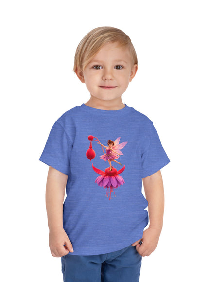 "Fuchsia Fairy" Toddler Short Sleeve Tee