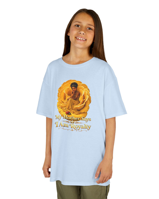 "My Mother Says I am Royalty" Kids Heavy Cotton Tee
