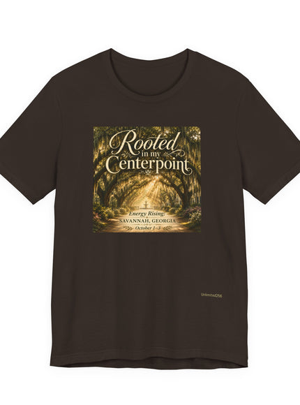 "Rooted in my Centerpoint" Unisex Jersey Short Sleeve Tee