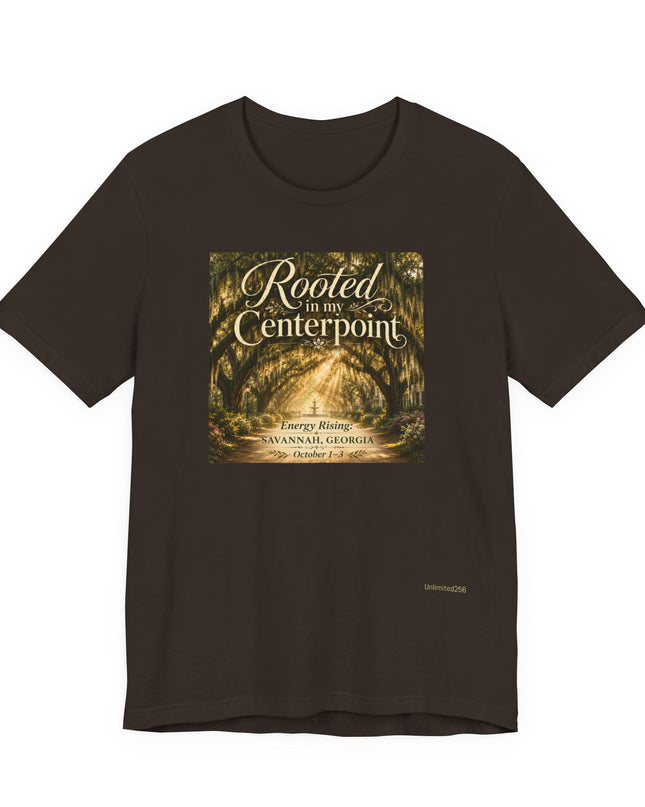 "Rooted in my Centerpoint" Unisex Jersey Short Sleeve Tee