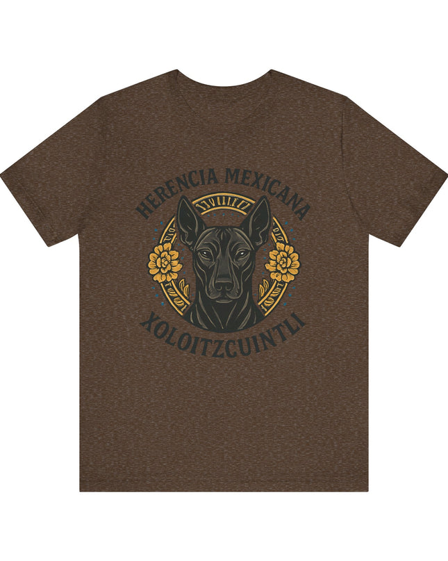 "Herencia mexicana - Xoloitzcuintli" Unisex Jersey Short Sleeve Tee
