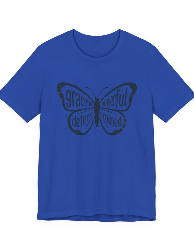 "Butterfly with Words" Unisex Jersey Short Sleeve Tee