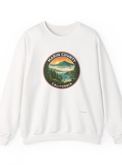 "Marin County, Above the Fog - no text" Unisex Heavy Blend Crewneck Sweatshirt