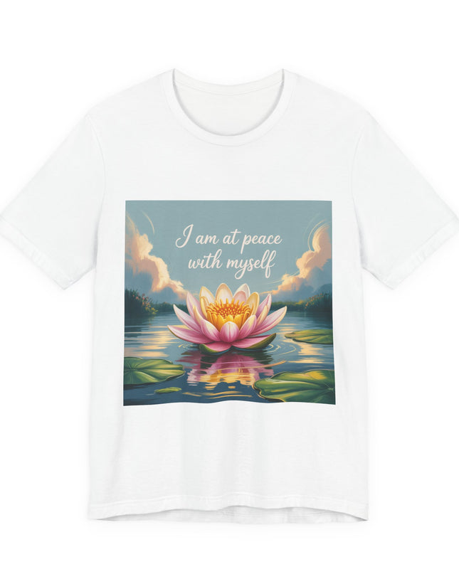 "I am at Peace with Myself" Women's and Men's Jersey Short Sleeve Tee