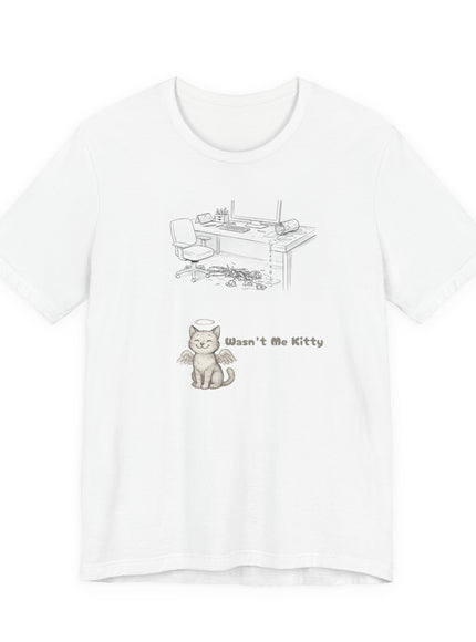 "Wasn't Me Kitty - Office" Unisex Jersey Short Sleeve Tee