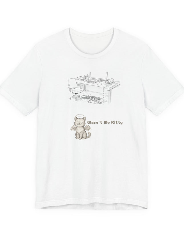 "Wasn't Me Kitty - Office" Unisex Jersey Short Sleeve Tee