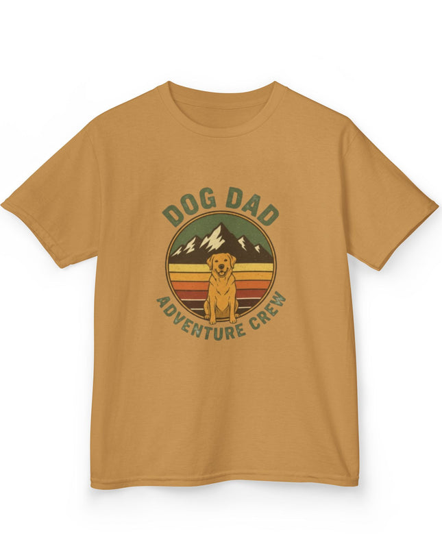 "Dog Dad Adventure Crew" Kids Heavy Cotton Tee