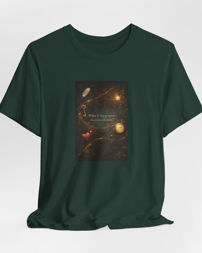 "What If There Were No Coincidences?" Unisex Jersey Short Sleeve Tee