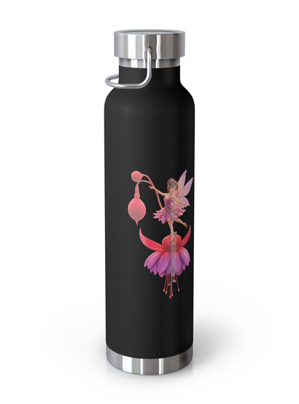 "Fuchsia Fairy" Copper Vacuum Insulated Bottle, 22oz