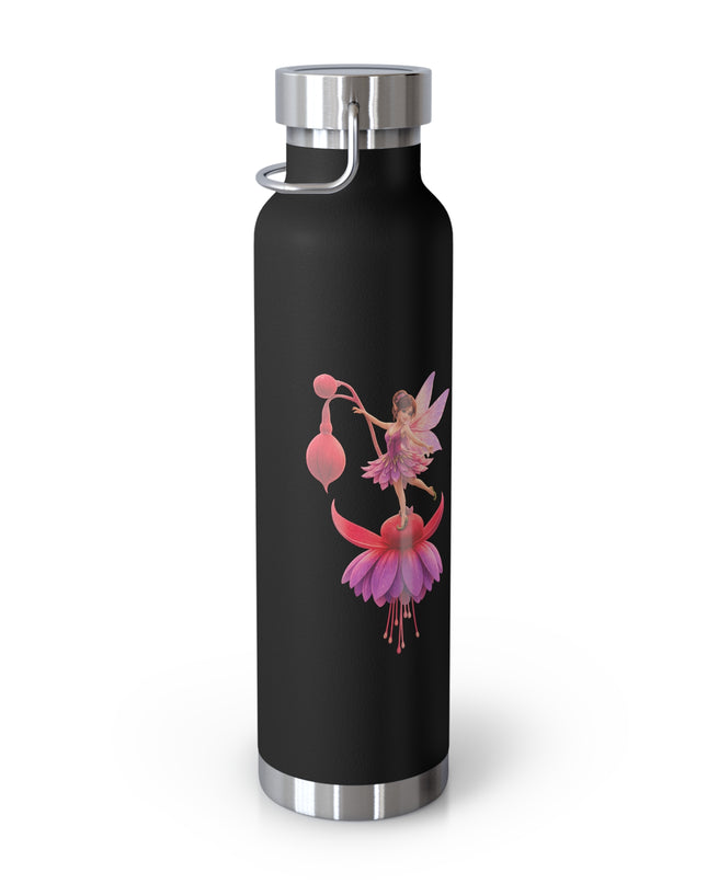 "Fuchsia Fairy" Copper Vacuum Insulated Bottle, 22oz