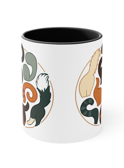 "Cat Tails" Accent mug