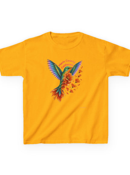 "Hummingbird and Poppies" Kids Heavy Cotton Tee