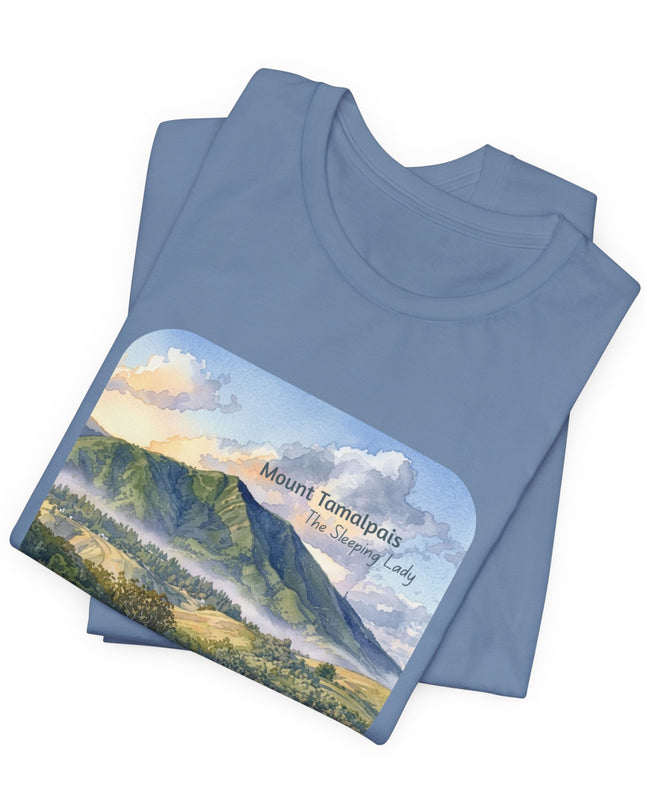 "Mount Tamalpais, the Sleeping Lady" Unisex Jersey Short Sleeve Tee