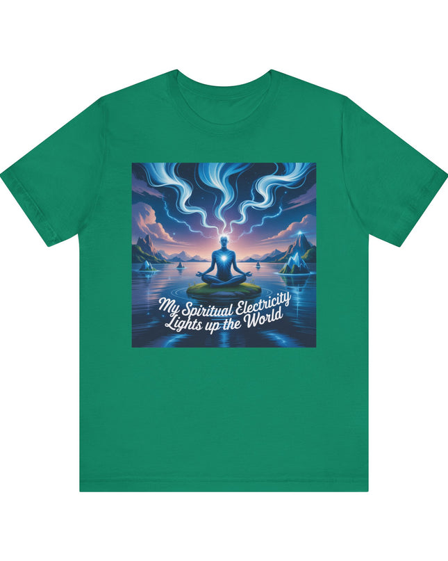 "My spiritual electricity lights up the world" Unisex Jersey Short Sleeve Tee