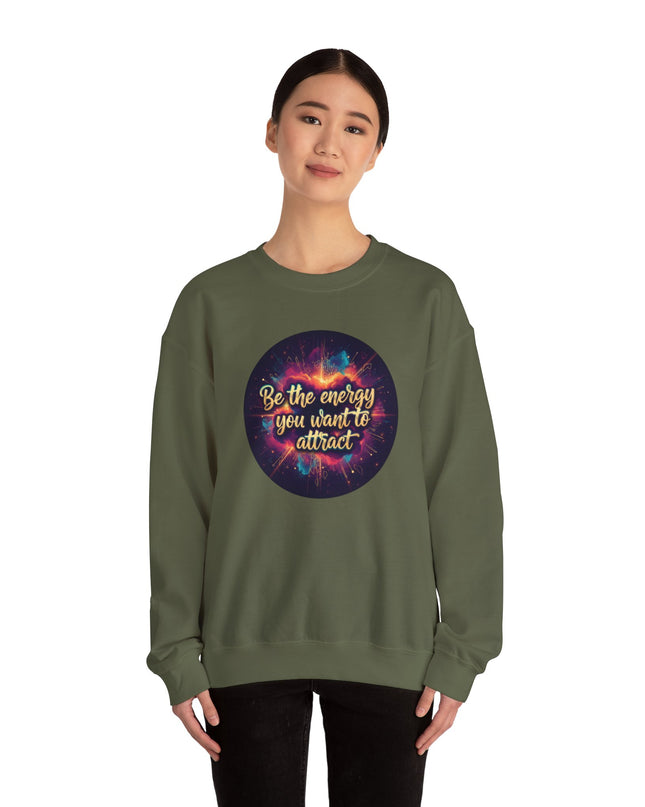 "Be the Energy You Want to Attract" Unisex Adult Sweatshirt