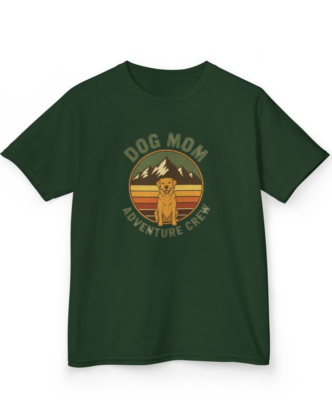 "Dog Mom Adventure Crew" Kids Heavy Cotton Tee