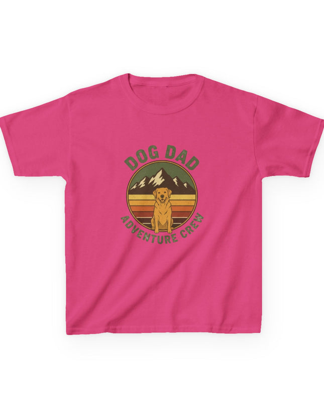 "Dog Dad Adventure Crew" Kids Heavy Cotton Tee