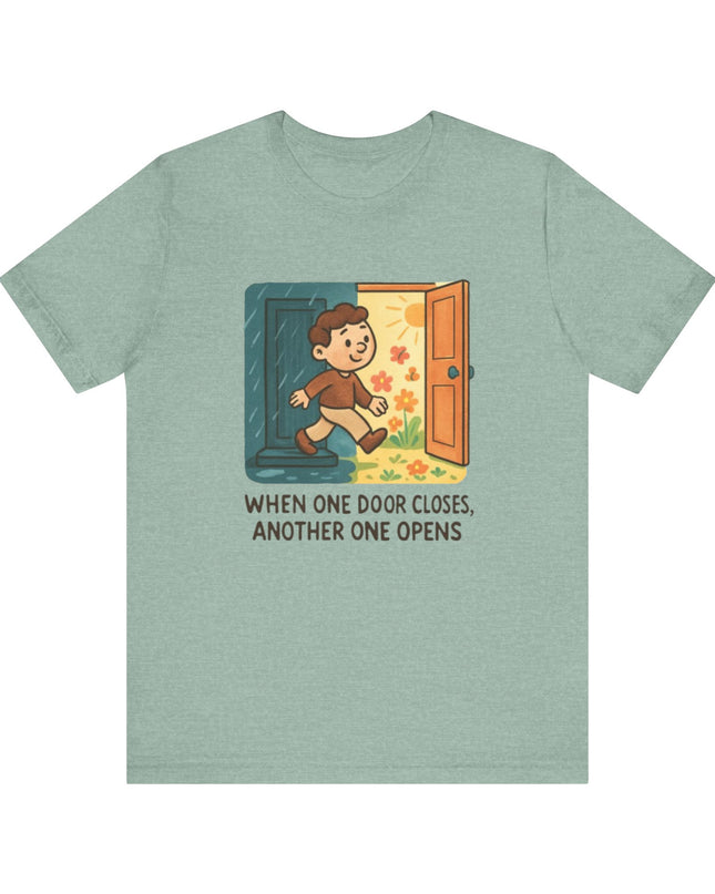"Door Closes" Unisex Jersey Short Sleeve Tee
