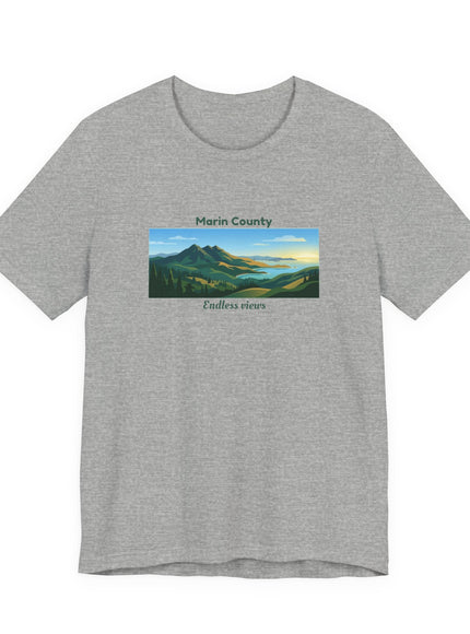 "Marin County - Endless Views" Unisex Jersey Short Sleeve Tee
