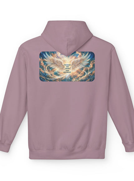"Stronger and Wiser than Yesterday" Unisex Midweight Softstyle Fleece Hoodie