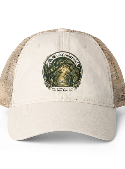 "Rooted in my Centerpoint" Women's Washed Mesh-Back Cap