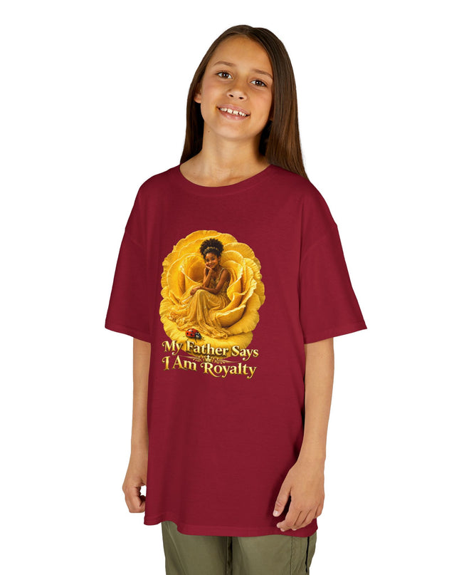 "My Father Says I am Royalty" Kids Heavy Cotton Tee
