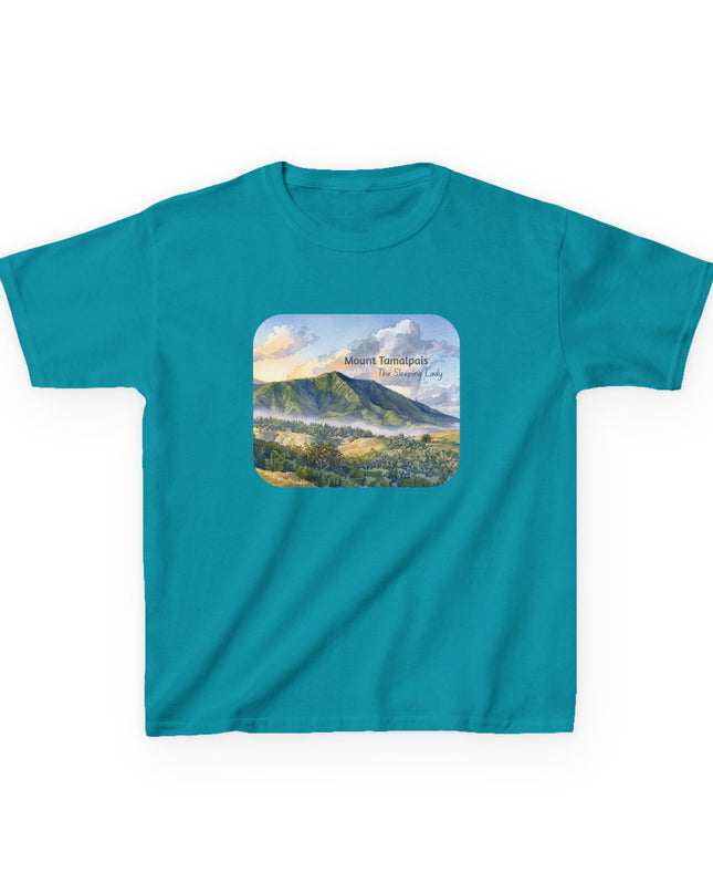 "Mount Tamalpais, the Sleeping Lady" Kids Heavy Cotton Tee