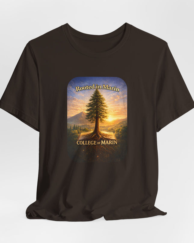 "Rooted in Marin, College of Marin" Unisex Jersey Short Sleeve Tee