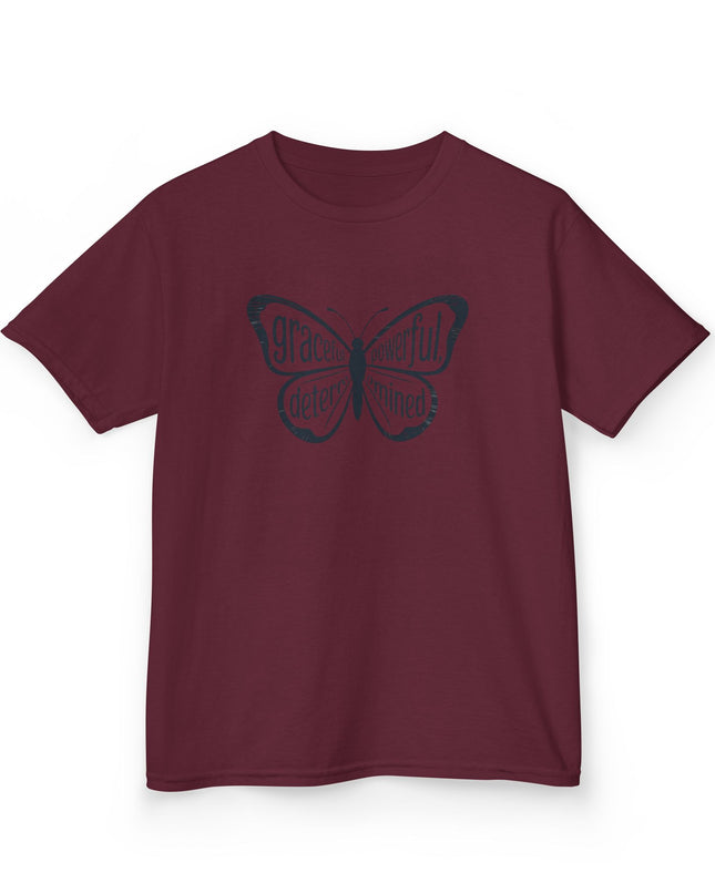"Butterfly With Words" Kids Heavy Cotton Tee
