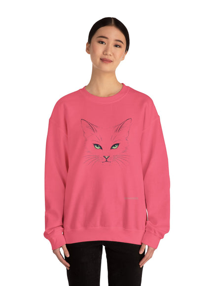 "Cat Face Sketch" Unisex Adult Sweatshirt
