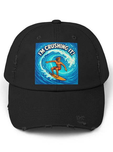 "I'm Crushing It!" Unisex Distressed Cap