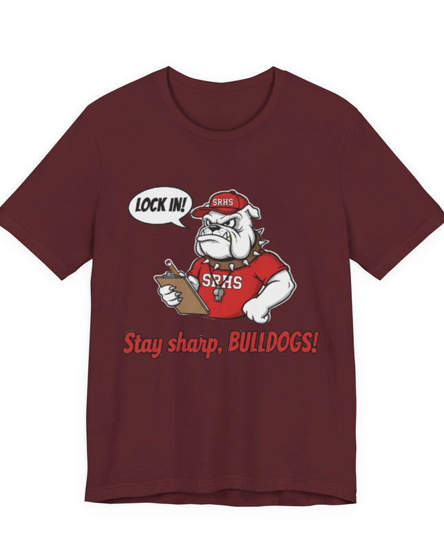 "Lock in, Stay Sharp" Unisex Jersey Short Sleeve Tee