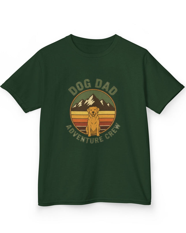 "Dog Dad Adventure Crew" Kids Heavy Cotton Tee