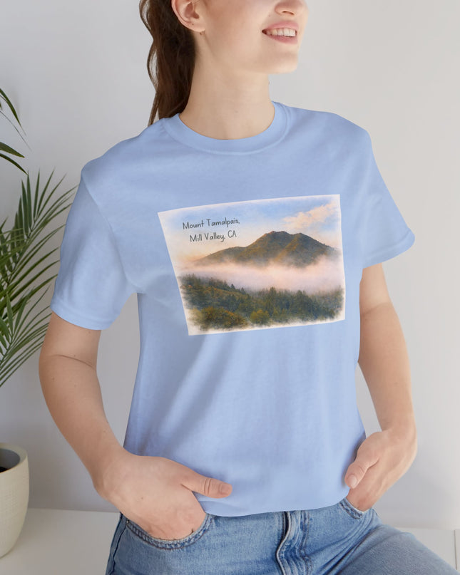 "Mount Tamalpais, Mill Valley, California" Unisex Jersey Short Sleeve Tee