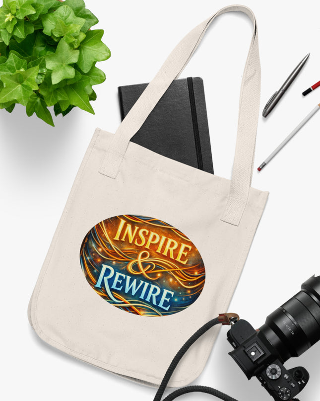 "Inspire and Rewire" Organic Canvas Tote Bag