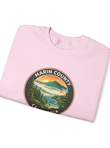 "Marin County, Above the Fog - no text" Unisex Heavy Blend Crewneck Sweatshirt