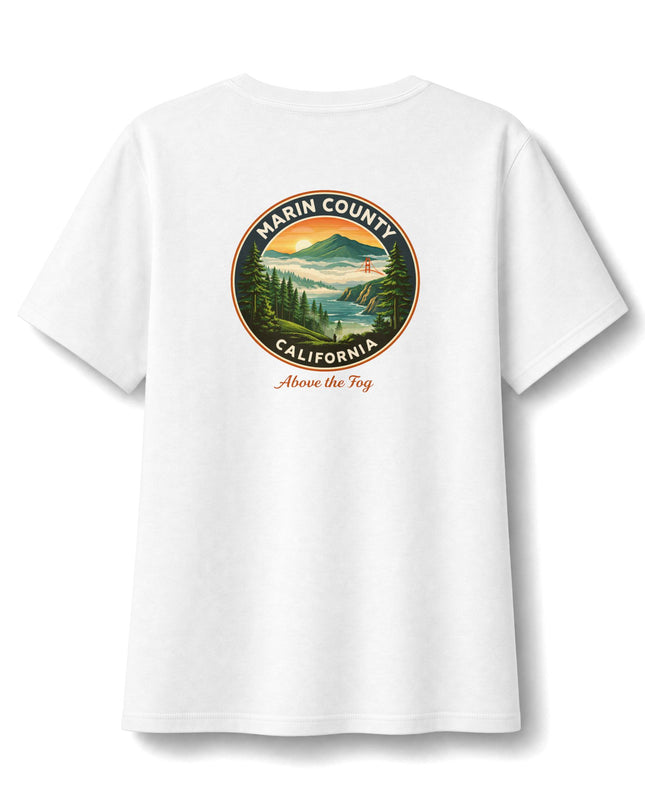 "Above the Fog" Women's Relaxed Jersey Short Sleeve V-Neck Tee