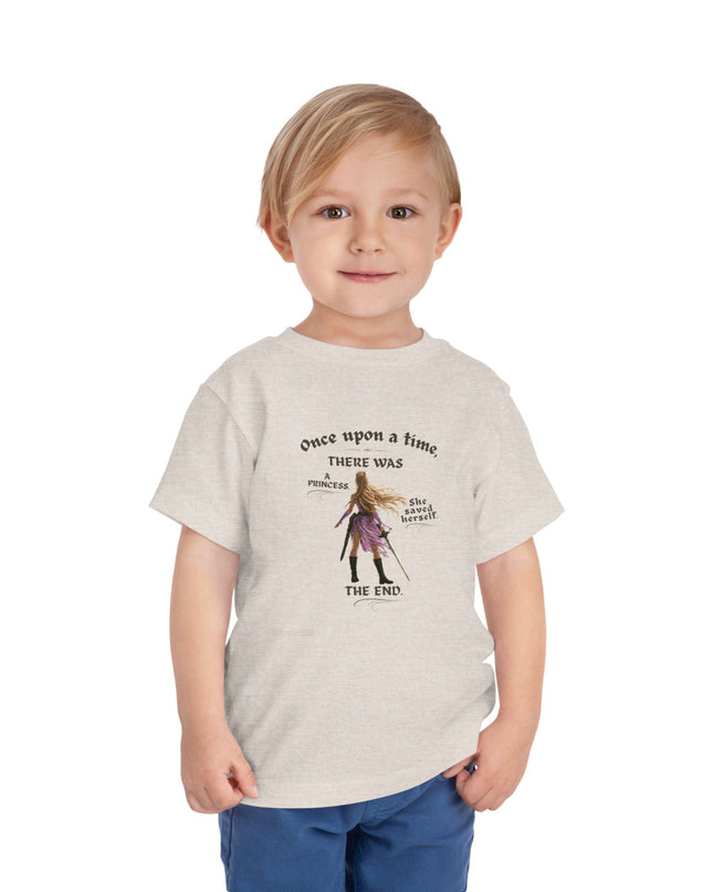 "She Saved Herself" Toddler Short Sleeve Tee