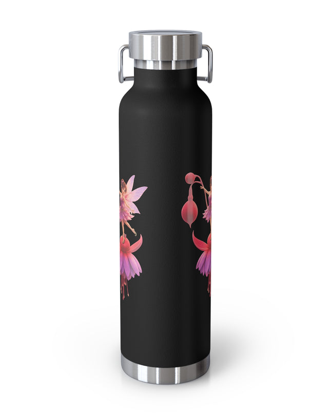 "Fuchsia Fairy" Copper Vacuum Insulated Bottle, 22oz