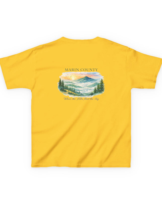 "Marin County, Where the Hills Meet the Sky" Kids Heavy Cotton Tee